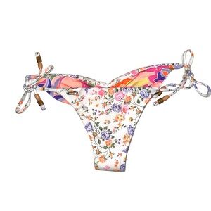 NWOT Maaji Floral Swirl Print Reversible Bikini Botton MEDIUM